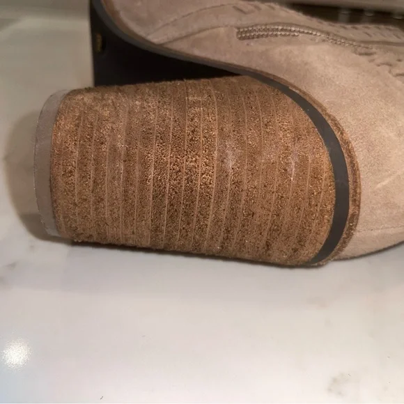 Vince Camuto “Madolee” Taupe Suede Over-the-Knee Block Heel Boots - Picture 13 of 16